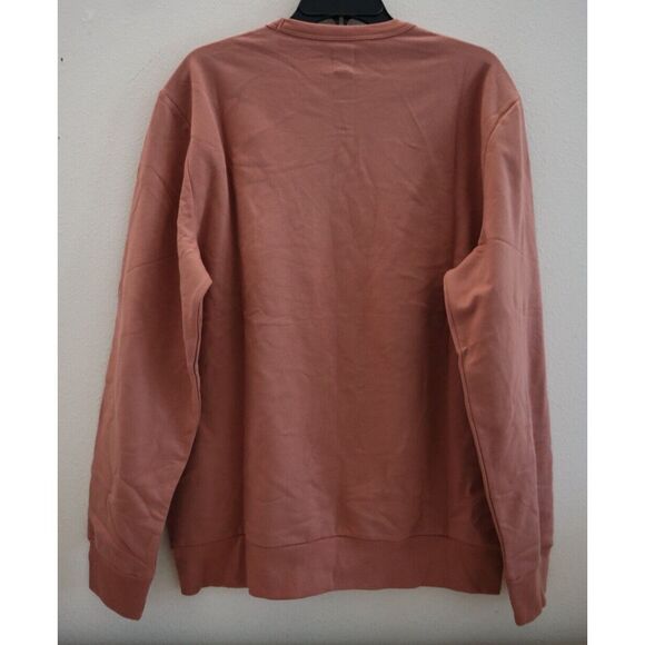 GAP 457230-06 Women’s Sz L Mauve Gap Logo Crew Neck Fleece Sweatshirt - Picture 2 of 7